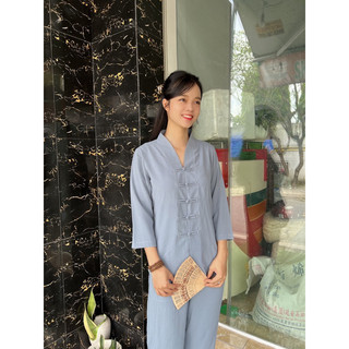 Pháp phục phật giáo, Đũi nút thắt, thời trang nữ, đồ lam nữ