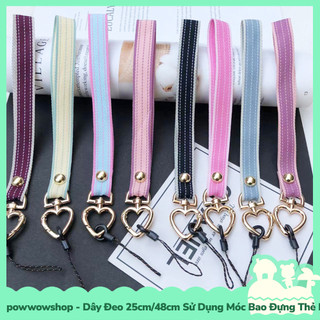 [Sẵn VN - Hỏa Tốc] Dây Đeo 25cm/48cm Sử Dụng Để Móc Vào Bao Đựng Thẻ Nhân Viên / Buộc Vào Điện Thoại Heart Leather