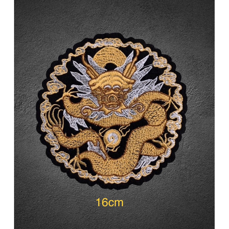 Sticker , logo Tròn rồng mây 16cm thêu ủi nhiệt | Shopee Việt Nam