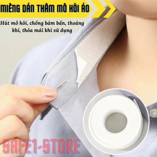 Miếng dán cổ áo thấm mồ hôi chống bám bẩn .Cuộn băng keo 3m dán thấm mồ hôi dùng cho viền mũ, cổ áo