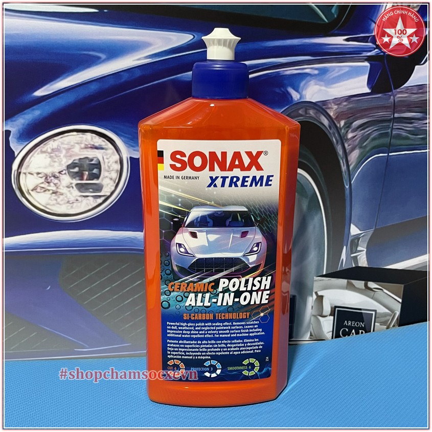 Kem ceramic đánh bóng phục hồi bảo vệ sơn xe Sonax Xtreme Ceramic