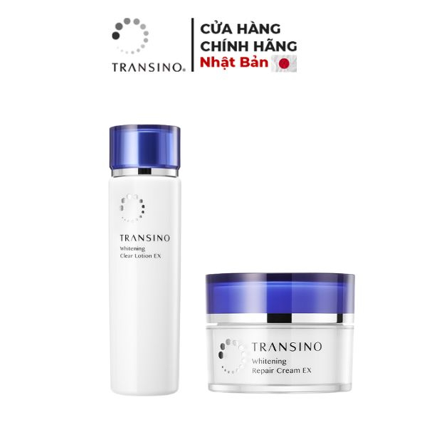 Ảnh Combo Dưỡng Trắng Chống Lão Hóa TRANSINO Whitening Clear Lotion - Whitening Repair Cream 3