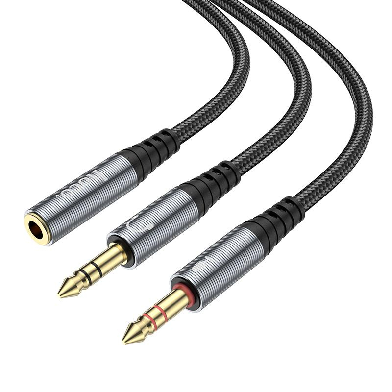 Cáp Gộp Audio & Mic Sang Tai Nghe 3.5mm Chính Hãng Hoco UPA21 -Support Âm Thanh Hifi - 3.5 Audio Female to 2 Male Gò Vấp | BigBuy360 - bigbuy360.vn