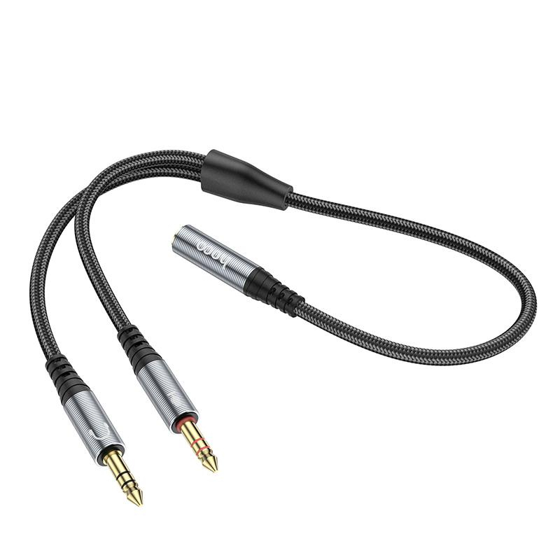 Cáp Gộp Audio & Mic Sang Tai Nghe 3.5mm Chính Hãng Hoco UPA21 -Support Âm Thanh Hifi - 3.5 Audio Female to 2 Male Gò Vấp | BigBuy360 - bigbuy360.vn