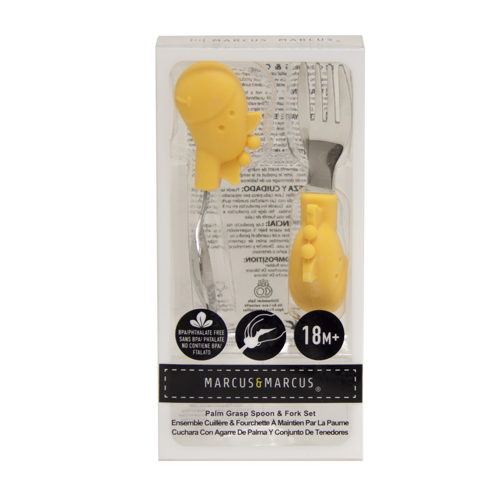 Ảnh Bộ Thìa Nĩa Tập Ăn Palm Grasp Marcus & Marcus Cho Bé Từ 18 Tháng 2