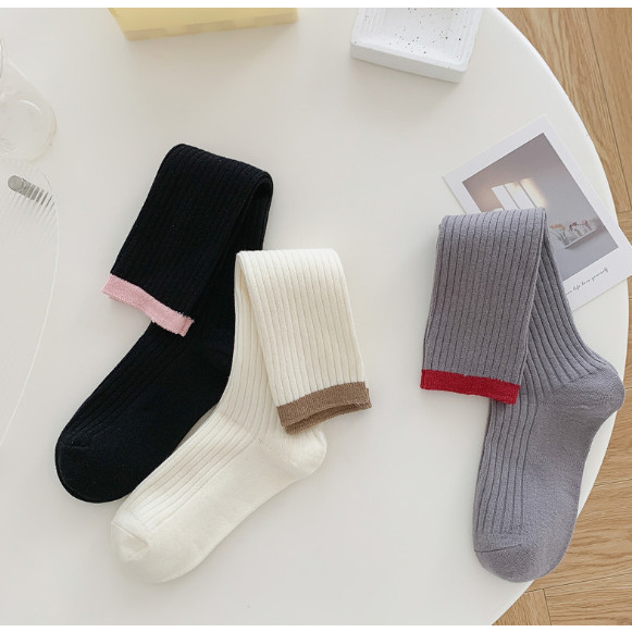 Vớ Tất siêu cao cổ 3 màu phong cách dễ thương và xinh xắn