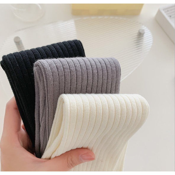 Vớ Tất siêu cao cổ 3 màu phong cách dễ thương và xinh xắn