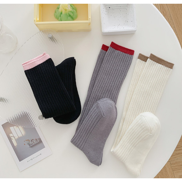 Vớ Tất siêu cao cổ 3 màu phong cách dễ thương và xinh xắn