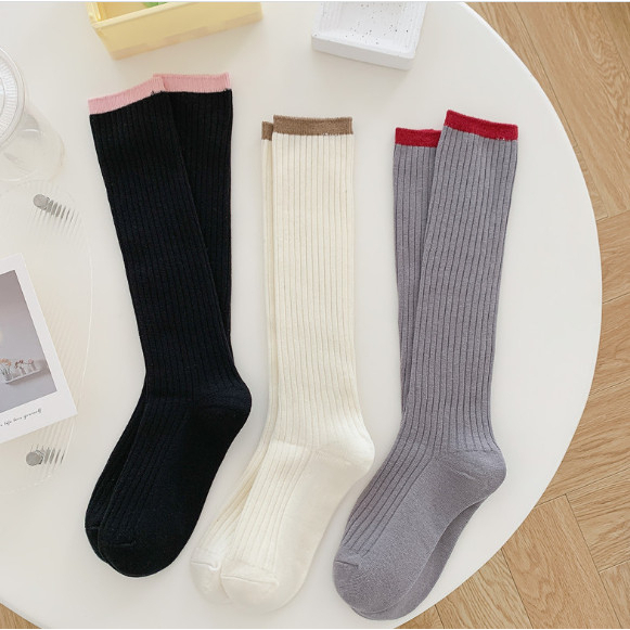Vớ Tất siêu cao cổ 3 màu phong cách dễ thương và xinh xắn