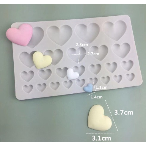 Vỉ tim nhiều size