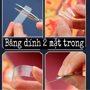 60 miếng băng keo 2 mặt trong siêu dính tiện lợi QNshop Handmade