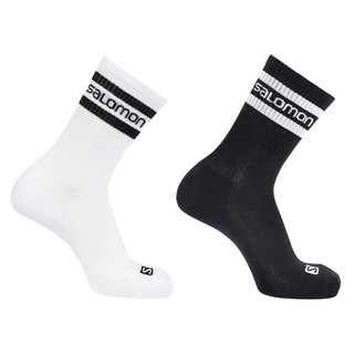 VỚ THỂ THAO SALOMON SOCKS SALOMON 365 CREW 2-PACK WHITE/BK - LC1445400
