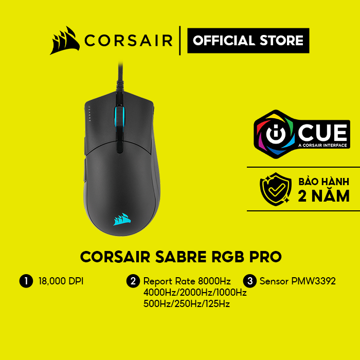Chuột Corsair Sabre RGB Pro (CH-9303111-AP)