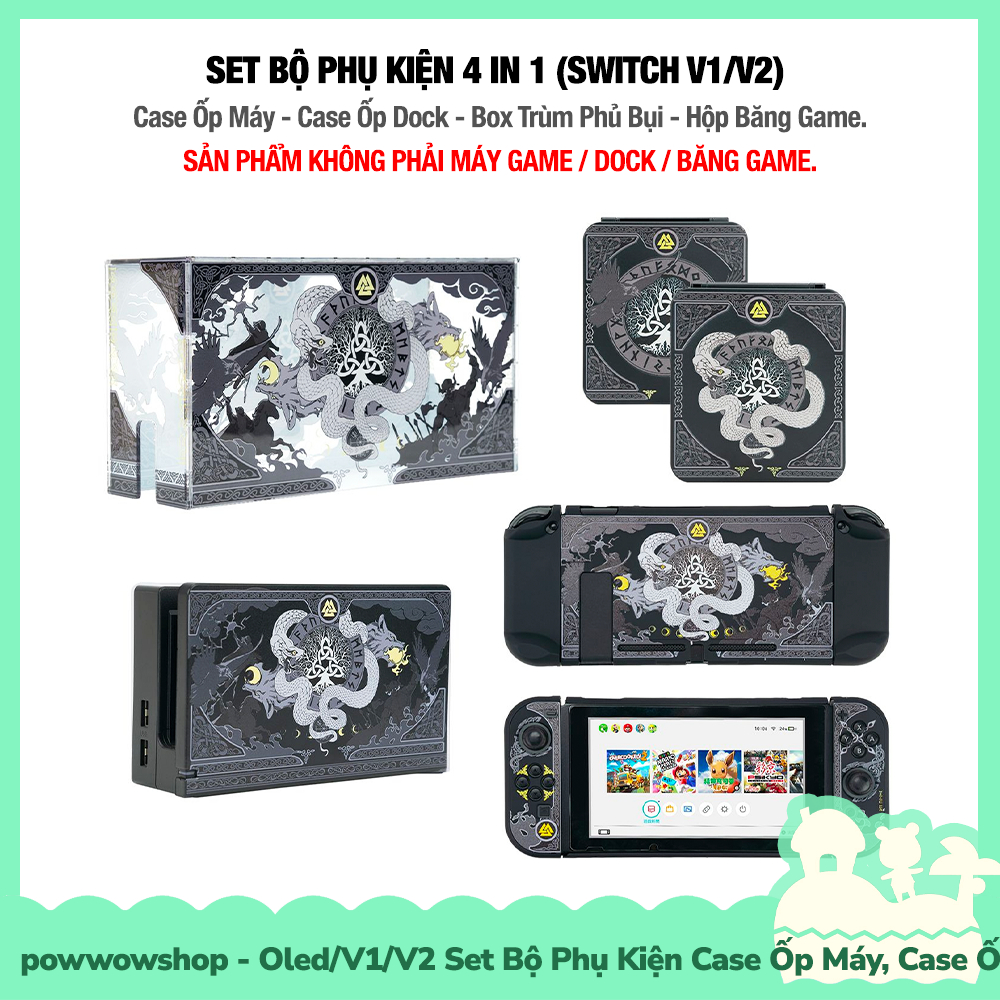 [Sẵn VN - Hỏa Tốc] Oled/V1/V2 Set Phụ Kiện Case Ốp, Box Trùm, Hộp Băng ...