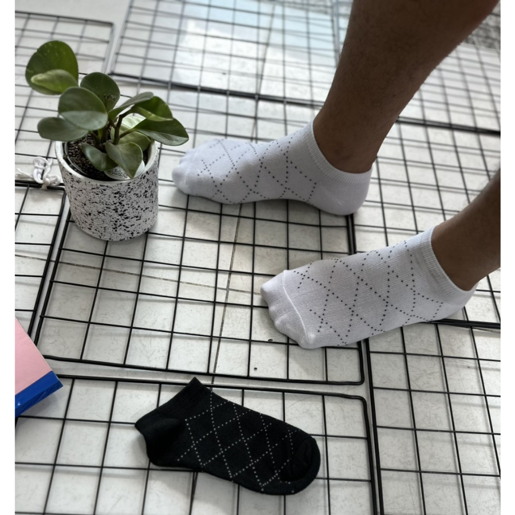 Vớ cổ ngắn nam nữ cotton 3B thấm hút mồ hôi, thoáng khí