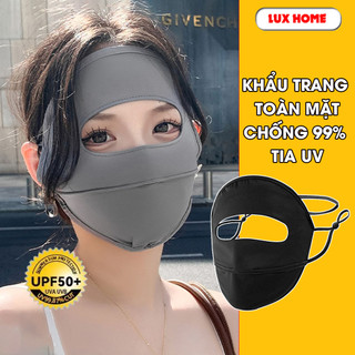Khẩu trang toàn mặt chống 99% tia UV, khẩu trang ninjia hai lớp chống nắng UPF 50+