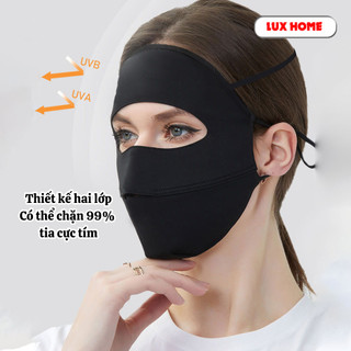 Khẩu trang toàn mặt chống 99% tia UV, khẩu trang ninjia hai lớp chống nắng UPF 50+