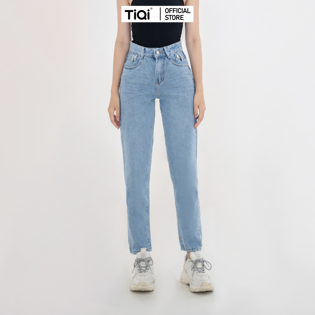 Quần Baggy Jeans Nữ Tiqi Jeans Phong Cách Hàn Quốc B1-173