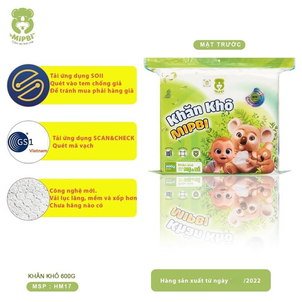 Khăn vải khô đa năng cao cấp Mipbi 260g / 300g / 400g / 500g / 600g / 900g
