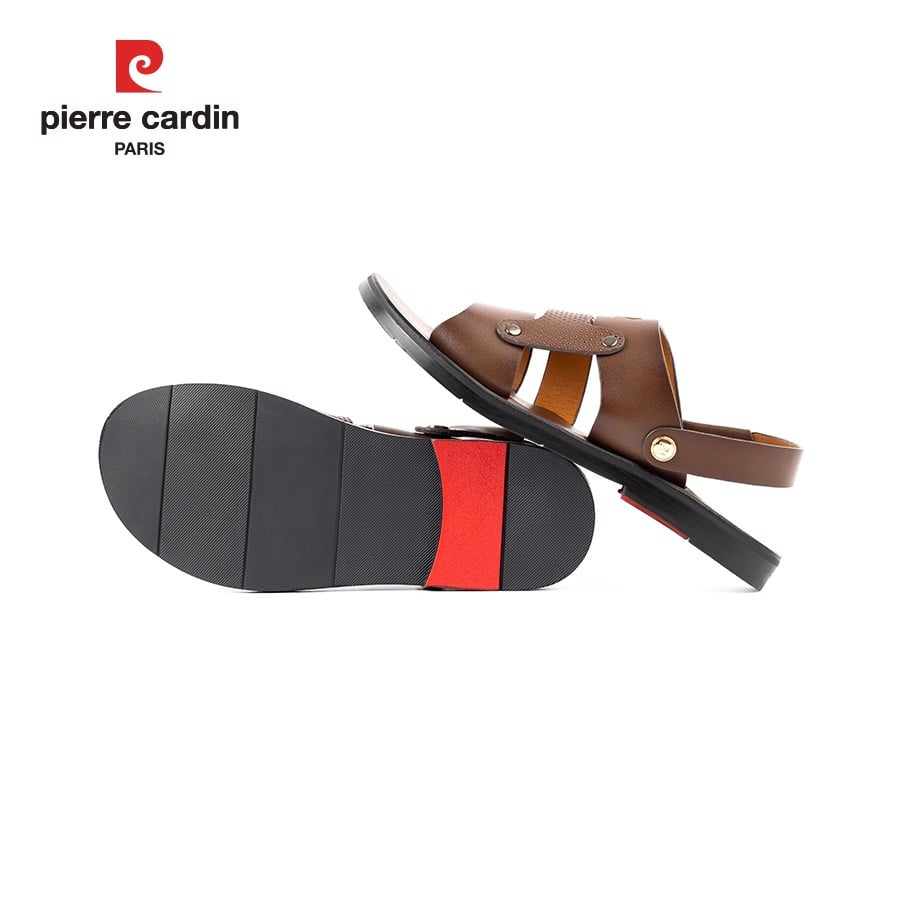 Ảnh Sandal nam Pierre Cardin Pháp bản rộng, có quai hậu, da bò thật, đế cao su 148 - Hàng chính hãng 3