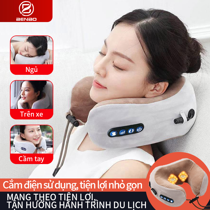 Gối Massage Cổ Vai Gáy Cao Cấp,máy Massage Bằng điện đa Năng Sử Dụng để 