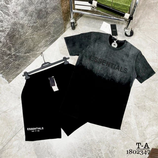 Bộ Quần Áo Nam mùa hè Esentiall Loang 3D bộ quần áo nam cổ tròn tay ngắn size M-L-XL-XXL chất thun lạnh co dãn