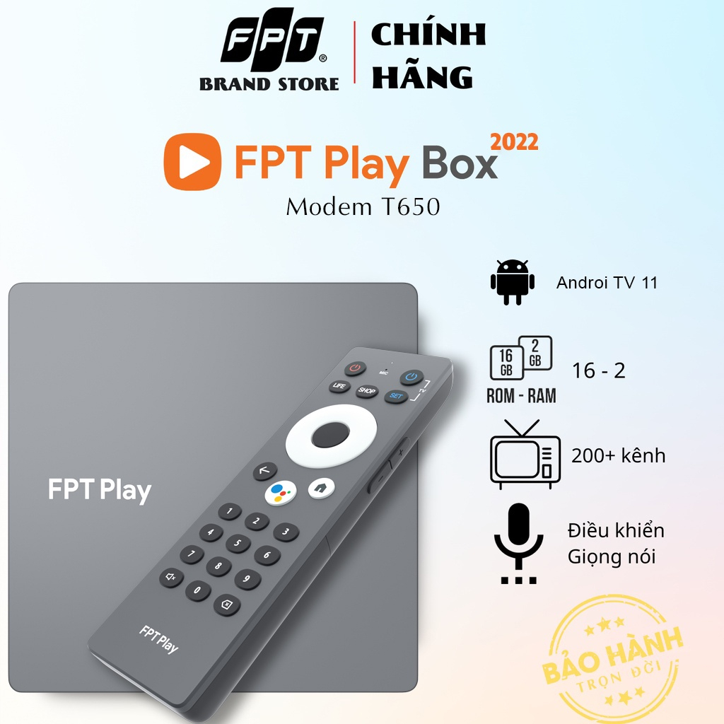 FPT Play Box 2022 model 650 - Tích hợp IPTV và OTT - Điều khiển giọng ...