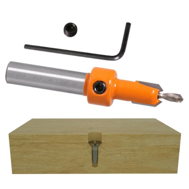 Mũi khoan âm vít gỗ đa năng - mũi khoan mồi âm vít 2 tầng đầu lỗ 3mm đến 8mm