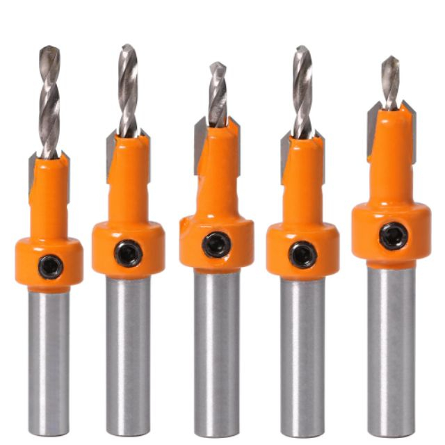 Mũi khoan âm vít gỗ đa năng - mũi khoan mồi âm vít 2 tầng đầu lỗ 3mm đến 8mm