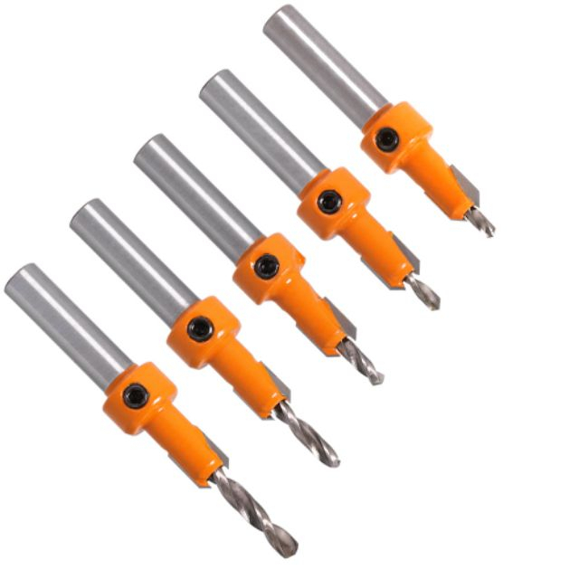 Mũi khoan âm vít gỗ đa năng - mũi khoan mồi âm vít 2 tầng đầu lỗ 3mm đến 8mm