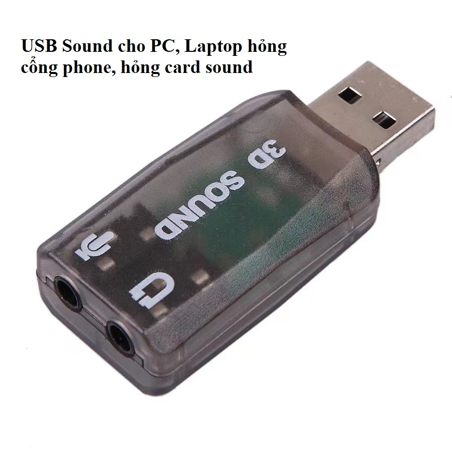 Card rời âm thanh USB 5.1 âm thanh 3D cho máy tính để bàn laptop hỏng ...