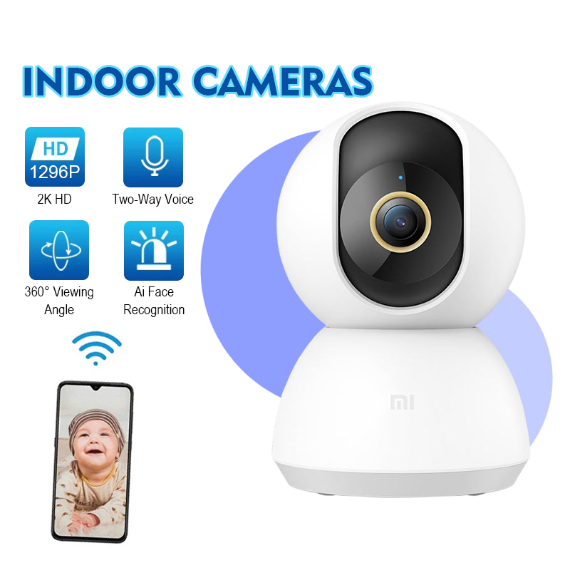 Camera IP Xiaomi Mijia 360 độ 2K-Camera IP WIFI Xoay XIAOMI 1080P ...