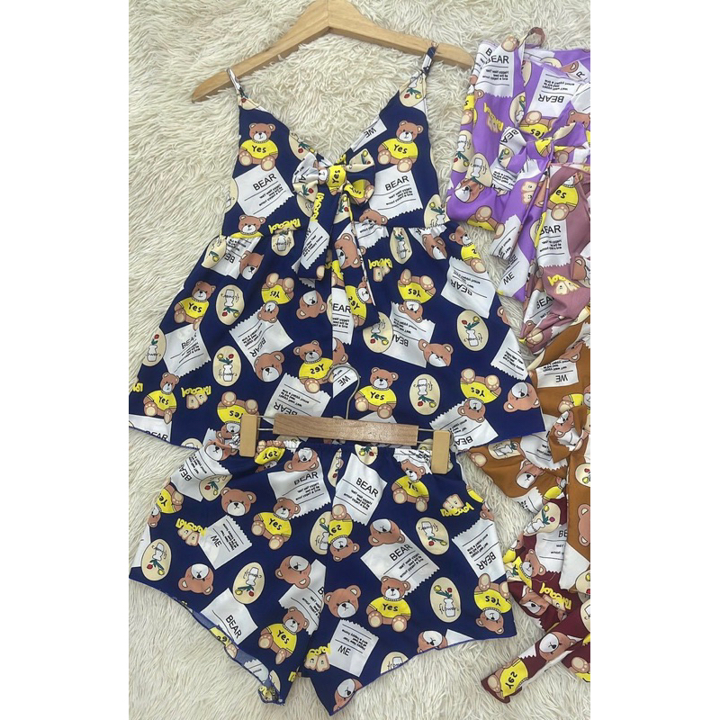 Đồ bộ mặc nhà mặc ngủ hoạ tiết xinh phom nhỏ dưới 46kg - N48