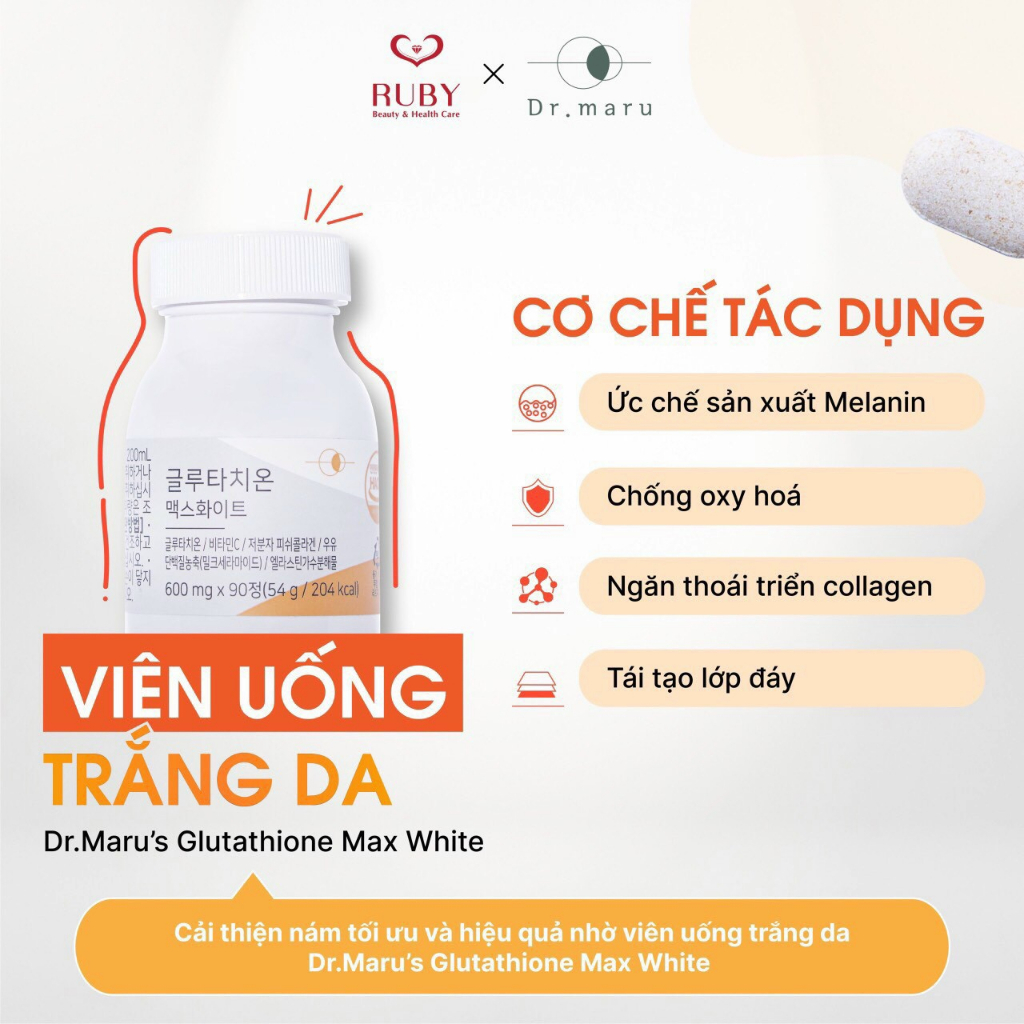 Vin ung trng da  DR. MARU'S GLUTATHIONE MAX WHITE | Shopee Vit Nam