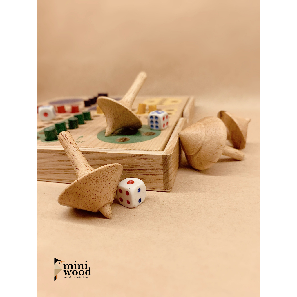 Đồ chơi con quay MINIWOOD bằng gỗ thông tự nhên thiết kế tinh xảo, mẫu ...