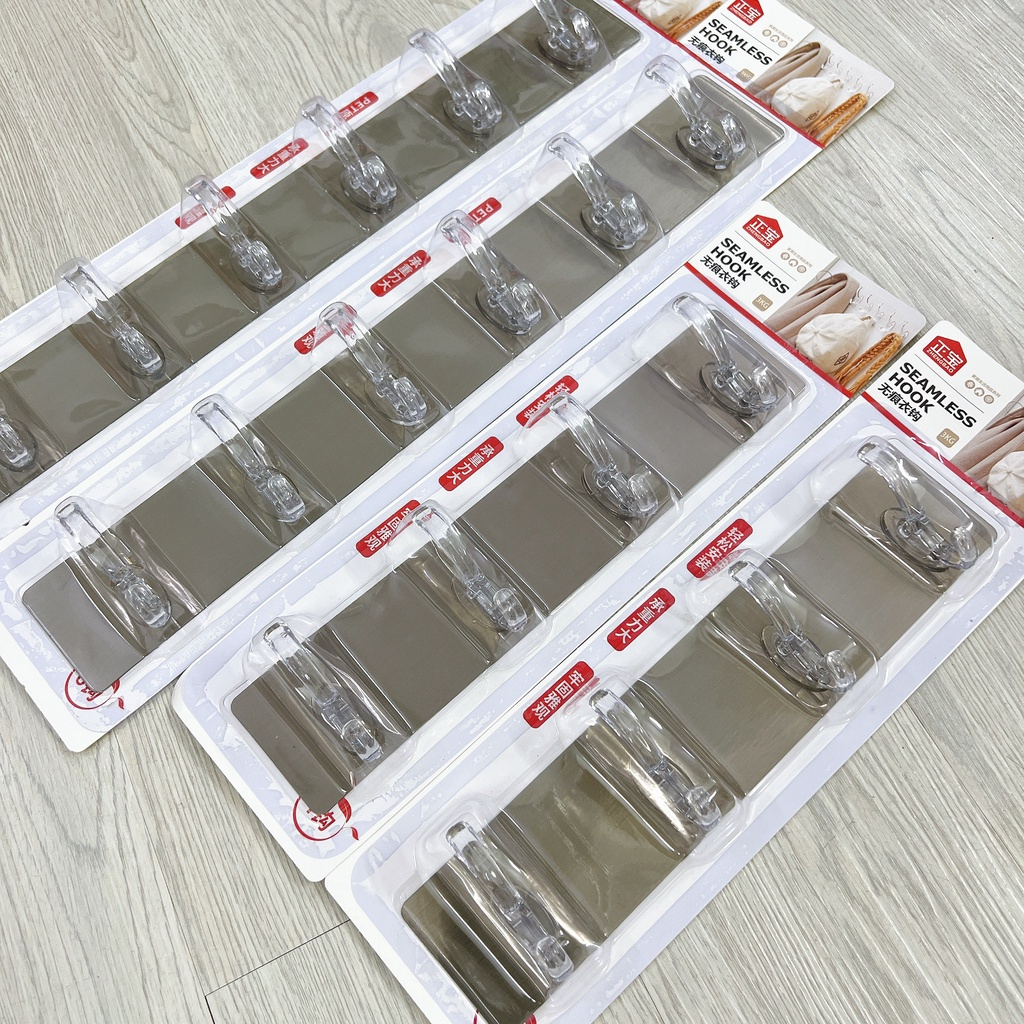 Móc Dán Tường Chịu Lực Treo Quần Áo Vật Dụng Đa Năng, Miếng Dán Tường Siêu Dính Dán Mọi Bề Mặt 3569