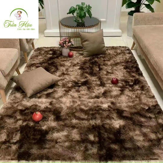 Thảm lông loang, thảm trang trí nhà, lông dày mịn loại 1 Thảm trải sàn phòng khách cao cấp đủ size