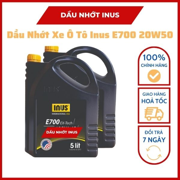 Dầu nhớt xe ô tô Inus E700 20W50 cao cấp | Shopee Việt Nam