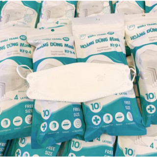 sét 100 chiếc khẩu  trang kf94 hoàng dũng 4 lớp kháng khuẩn an toàn