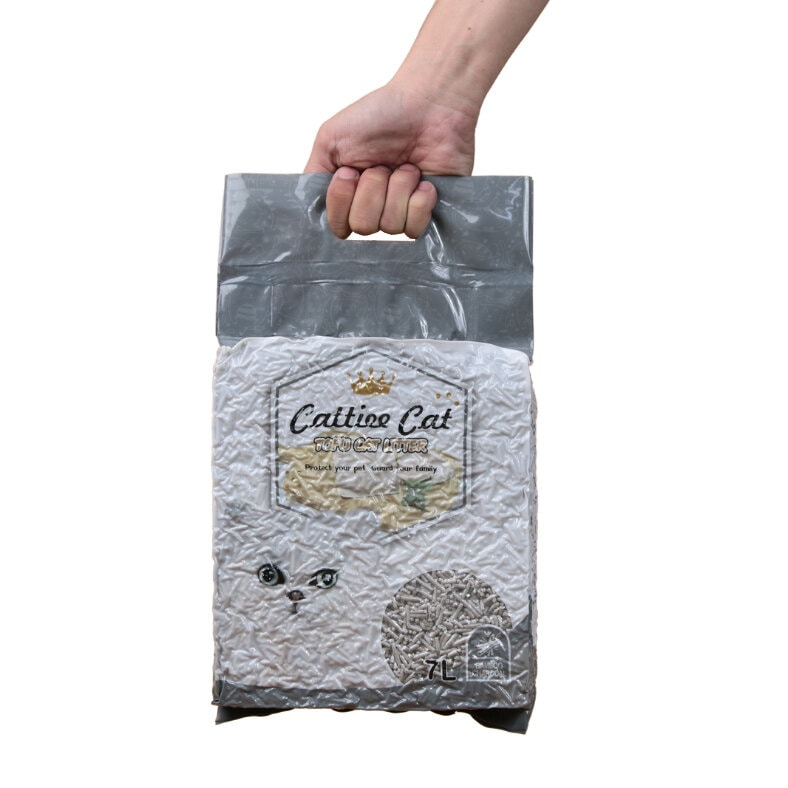 Cát đậu nành (loại cao cấp)  hữu cơ Cattie 7L Cát vệ sinh mèo đổ được bồn cầu - Jpet.vn