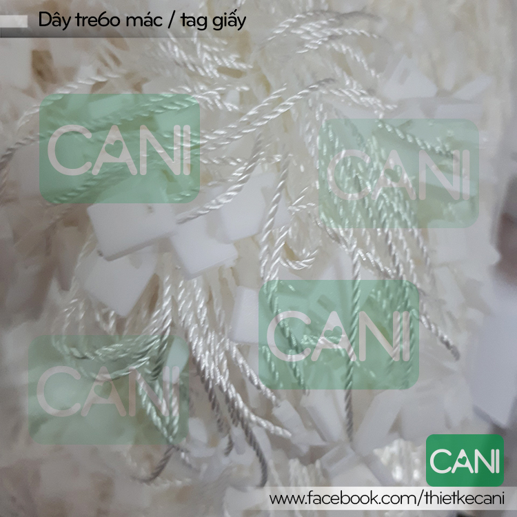 (Búi lẻ hoặc Nguyên Túi) Dây Vải treo tag nhãn mác quần áo