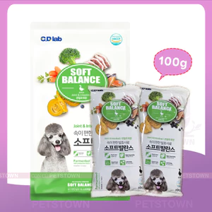 Soft Balance- Thức ăn hạt mềm cho chó mọi lứa tuổi vị cá hồi, vịt 100gr nhập khẩu Hàn Quốc