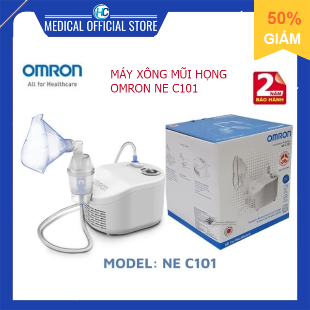 Máy xông khí dung, máy xông mũi họng Omron NE-C101 ( NEC 101 ) | Shopee ...