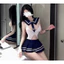 Váy Cosplay học sinh kèm cavat- Bộ bodysuit kèm chân váy 940