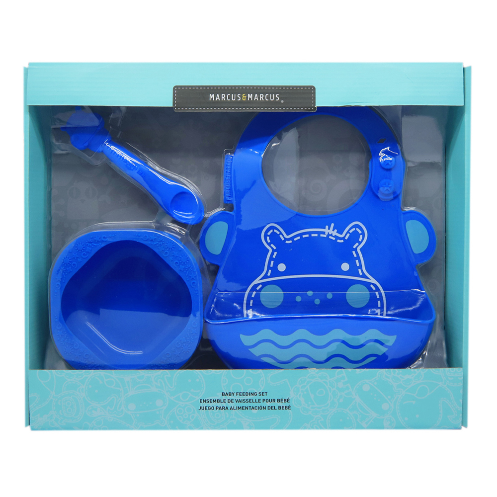 Ảnh Bộ Đồ Dùng Ăn Dặm Silicon Baby Marcus & Marcus Cho Bé Từ 6 Tháng 2