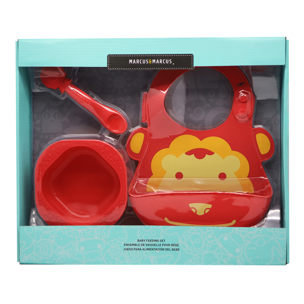 Ảnh Bộ Đồ Dùng Ăn Dặm Silicon Baby Marcus & Marcus Cho Bé Từ 6 Tháng 3