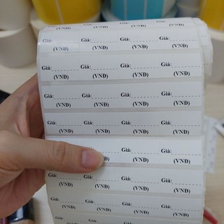 Tem ghi giá sản phẩm, cuộn 2020 tem dán ghi giá siêu tiết kiệm, kích thước 25x15mm