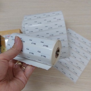 Tem ghi giá sản phẩm, cuộn 2020 tem dán ghi giá siêu tiết kiệm, kích thước 25x15mm