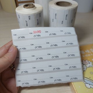 Tem ghi giá sản phẩm, cuộn 2020 tem dán ghi giá siêu tiết kiệm, kích thước 25x15mm