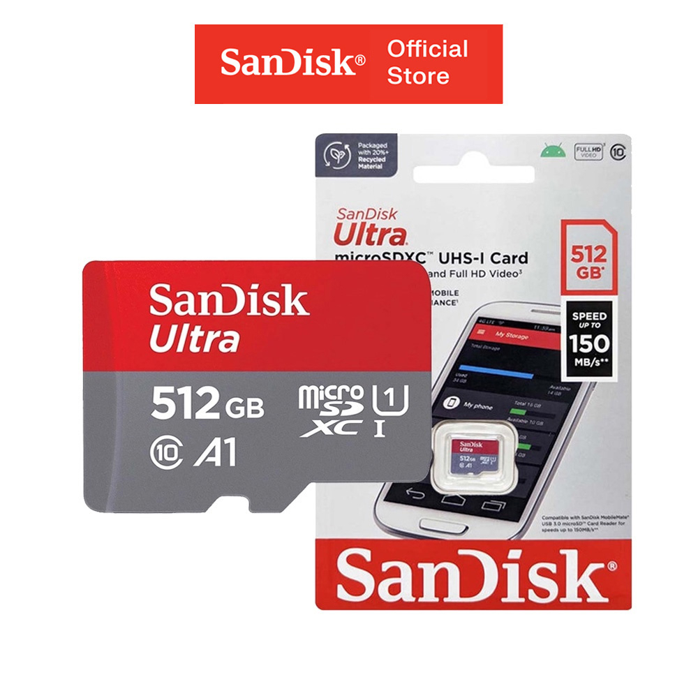 Thẻ Nhớ Microsdxc Sandisk Ultra A1 512gb 150mb S Sdsquac 512g Gn6mn Shopee Việt Nam